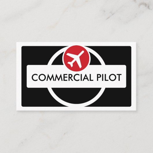 白黒赤カスタムパイロット名刺 名刺 (正面)