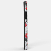 白黒赤パターン Case-Mate iPhoneケース (裏面/右)