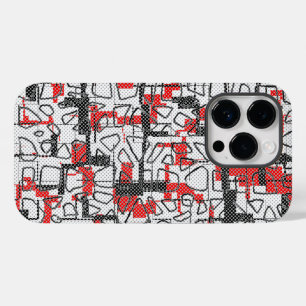 白黒赤パターン Case-Mate iPhone 14 PROケース