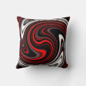 白黒赤絵を描旋回 クッション (裏面)