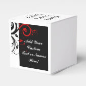 白黒赤逆旋回パーソナライズされた フェイバーボックス (正面サイド)