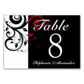 白黒赤逆旋回結婚のテーブル番号 テーブルナンバー (正面)