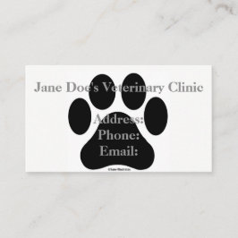 白黒足のプリントの名刺のテンプレート 名刺