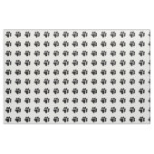 白黒足のプリントパターン生地 ファブリック (ヤード)