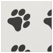 白黒足のプリントパターン生地 ファブリック (クローズアップ)