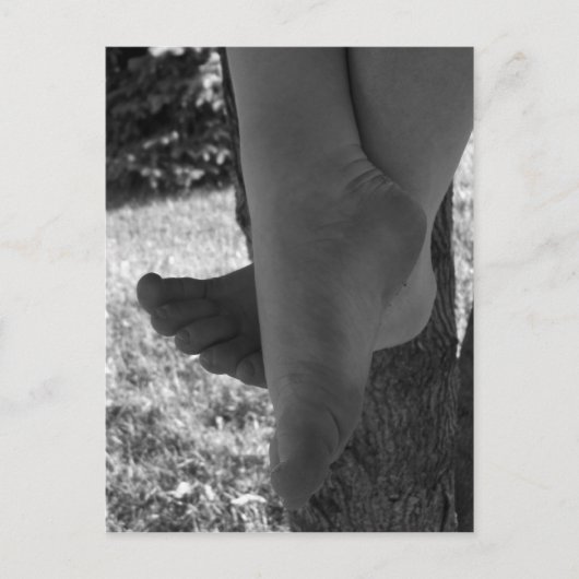 白黒足 ポストカード (正面)