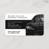 白黒車の動的名刺 名刺 (裏面)