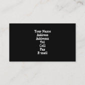 白黒車の名刺 名刺 (裏面)