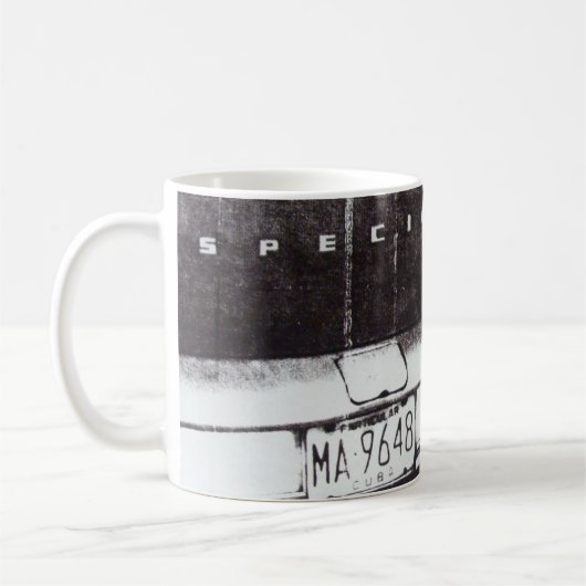 白黒車 コーヒーマグカップ (左)