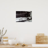 白黒車 ポスター (キッチン)