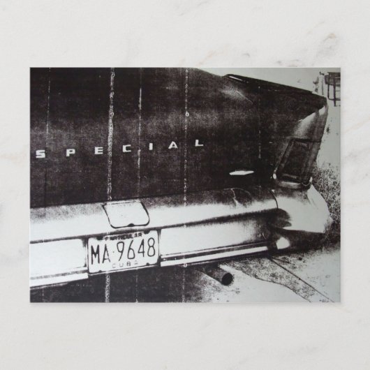 白黒車 ポストカード (正面)