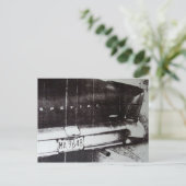 白黒車 ポストカード (スタンド正面)