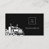 白黒輸送輸送サービスQRコード 名刺 (正面)