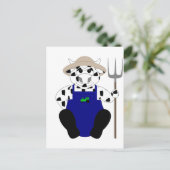 白黒農家牛 ポストカード (スタンド正面)