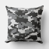 白黒迷彩柄 クッション (正面)