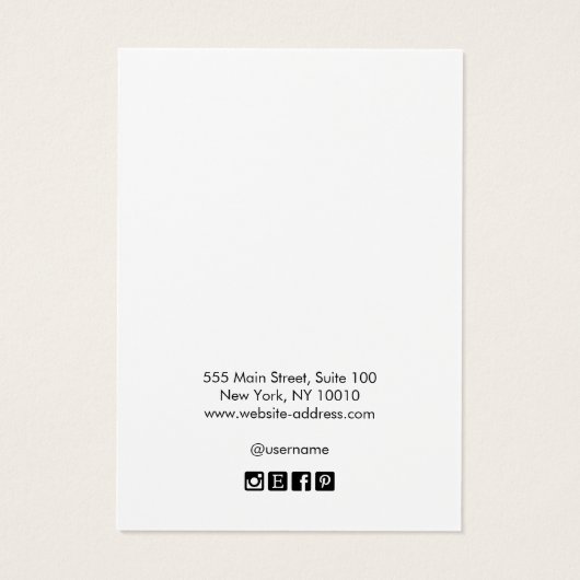 白黒追加ロゴのヘアクリップアクセサリディスプレイ (裏面)