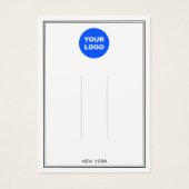 白黒追加ロゴのヘアクリップアクセサリディスプレイ (正面)