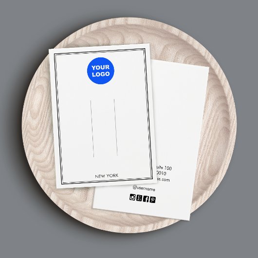 白黒追加ロゴのヘアクリップアクセサリディスプレイ