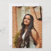 白黒退学用フォト卒業ベースカード 案内状 (正面)