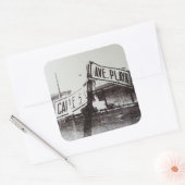 白黒通り記号 スクエアシール (封筒)