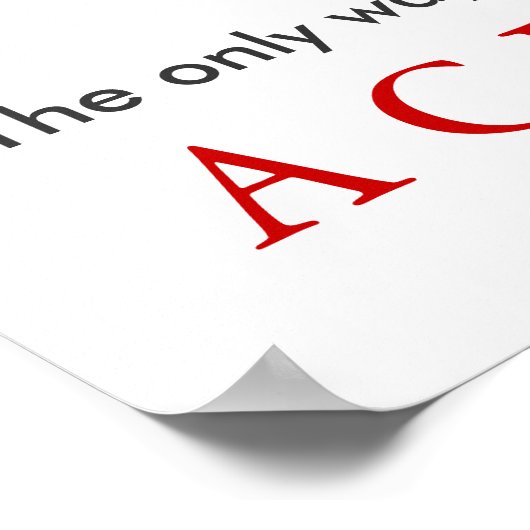 白黒達成やる気を起こさせるバスケットボール ポスター (角)