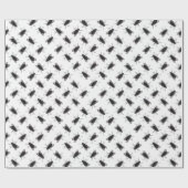 白黒遠くにでフライイン ラッピングペーパー (フラット)