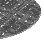 白黒部族模様 カッティングボード (角)