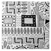 白黒部模様タイル タイル (正面)