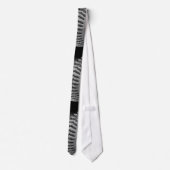 白黒野球のステッチ ネクタイ (裏面)