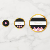 白黒金ゴールドお祝い コンフェッティ (正面)