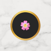 白黒金ゴールドお祝い コンフェッティ (スモール正面)