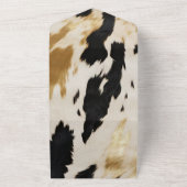 白黒金ゴールドウエスタンコウィド オールインワン招待状 (外側)