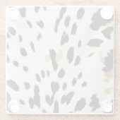 白黒金ゴールドウエスタンコウィド ガラスコースター (裏面)