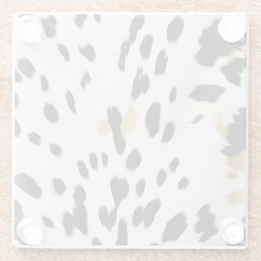 白黒金ゴールドウエスタンコウィド ガラスコースター (裏面)