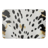 白黒金ゴールドウエスタンコウィド バスマット (正面)