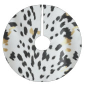 白黒金ゴールドウエスタンコウィド ブラッシュドポリエステルツリースカート (正面)