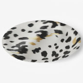 白黒金ゴールドウエスタンコウィド ペーパープレート (アングル)