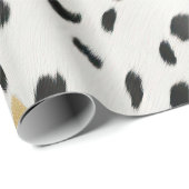 白黒金ゴールドウエスタンコウィド ラッピングペーパー (ロールコーナー)