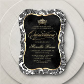 白黒金ゴールドキンセアニラ 招待状