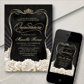 白黒金ゴールドキンセアニラ 招待状