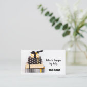 白黒金ゴールドギフトボックス 名刺 (スタンド正面)