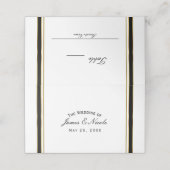 白黒金ゴールドクラスエレガントテーブル番号 プレイスカード (外部開封)