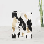 白黒金ゴールドグラムコウィドサウスウェストありがとう サンキューカード (裏面)