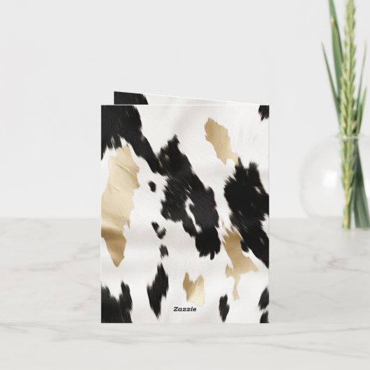 白黒金ゴールドグラムコウィドサウスウェストありがとう サンキューカード (裏面)