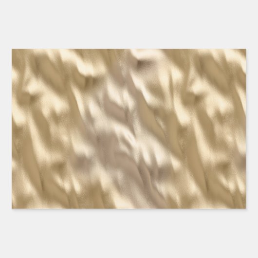 白黒金ゴールドグラムコウィドサウスウェスト結婚ウス ラッピングペーパーシート (正面2)