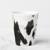 白黒金ゴールドグラムコウィドサウスウェスト誕生日 紙コップ (右)