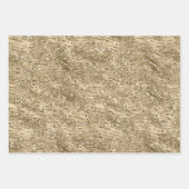 白黒金ゴールドグリッターゼブラプリント ラッピングペーパーシート (正面3)