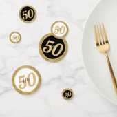 白黒金ゴールドグリッター50 Fifiture 50誕生日 コンフェッティ (グループ)