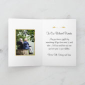 白黒金ゴールドスクロールワークハッピーアニバーサリーカード カード (内部)