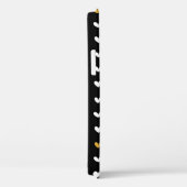 白黒金ゴールドハートパターン名前をカスタムする Case-Mate iPhoneケース (裏面 / 右)